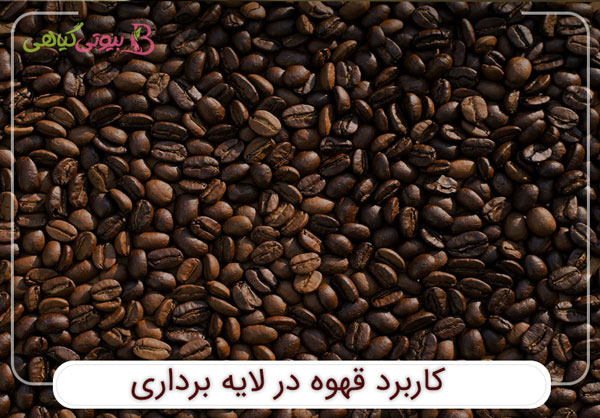 قهوه و پودر قهوه در لایه برداری